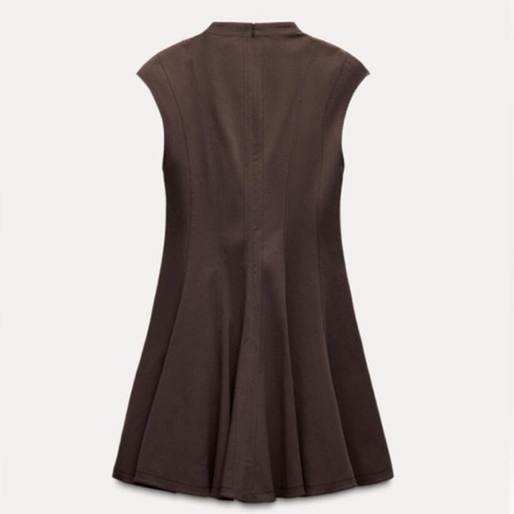 ZARA MINI GODET DRESS
ZW COLLECTION

Zara Chocolate Brown Mini Dress
21 - Picture 3 of 11